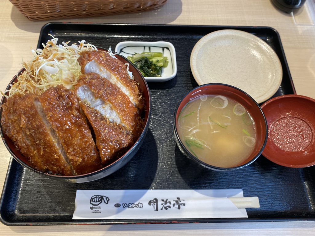 【長野駅から1分】駅直結の駒ケ根名物！明治亭の「ソースかつ丼」がボリューミーでおいしかった♪